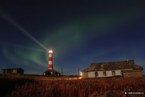 Маяк Цып-Наволок, расположен на полуострове Рыбачий, на берегу Баренцева моря.