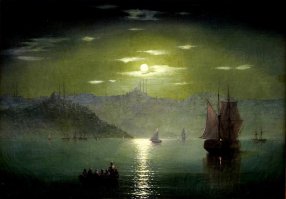 Великий художник!
 Даже представить сложно, что рисовал пейзажи по памяти.
 Многие посетители пытаются заглянуть за картины, чтобы увидеть подсветку - на столько реалистично написаны блики, морская пена.....
