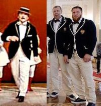 А они ещё над нашей формой смеялись, мол Буба Касторский был бы рад.