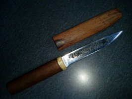 вот мой якут. клинок тоже из мастерской "ФЕДОТОВА"