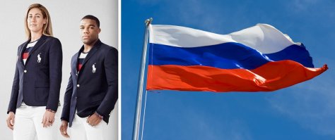 На парадной форме олимпийской сборной США заметили российский флаг