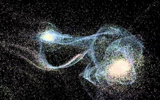 При слиянии с Туманностью Андромеды для планетных систем никаких катастроф не будет, очень маленькая вероятность близких прохождений звёзд. По итогу звёздам будет как-то "безразлично", что новая объединенная галактика станет по итогу гигантской эллиптической.