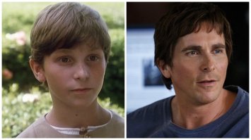 Правое фото Кристиана Бейла - кадр из фильма "Игра на понижение" (2015), а не "Выживший"