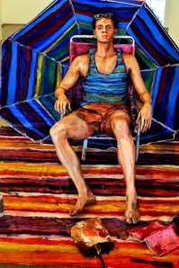 А ковер тоже раскрасили?