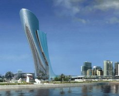 Падающая башня Capital Gate. Абу-Даби.