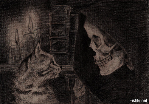 "what is there in this world that truly makes living worthwhile?"
Death thought about it.
CATS, he said eventually. CATS ARE NICE.”

(надеюсь, перевод не требуется)