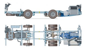 Т.е. эта штука, раздвижная, на которой и сторят автобус это не рама?