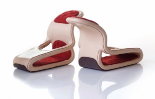 Туфли напоминающие пантеру или кошку очень элегантны. А вот покажите мне у кого нога подходит на такой туфля? У кого стопа с двумя 90 градусными углами?