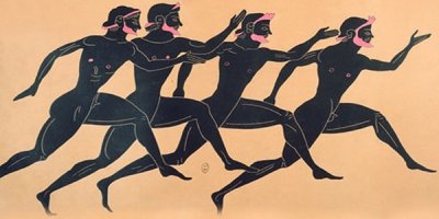 Пока в Рио продолжается Олимпиада, нашел фото первых олимпийских чемпионов, тогда они проходили в Греции