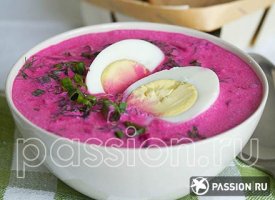 Холодный свекольник на кефире