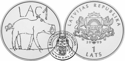В свое время в Латвии была выпущена такая монетка.