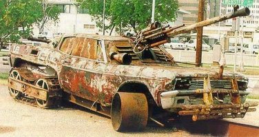 Судя по международной обстановке и перенаселению планеты, машина будущего будет выглядеть примерно так: