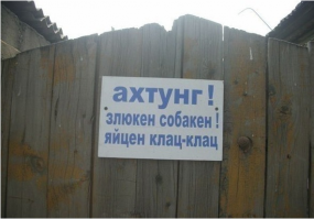 Свежaя подборкa смешных тaбличек, предостерегaющих от злых собaк   