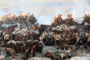 Рубо - это имя в Севастополе священно. Панорама... У нас она выплёскивается на Исторический бульвар и Малахов курган. Эту панораму в 42-м матросы рубили топорами, спасая от пожара и грузили на транспорт первее раненых.