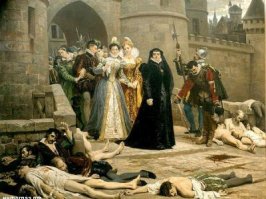 Видимо, речь идет о т.н. "Варфоломеевской ночи" massacre de la Saint-Barthélemy — резня св. Варфоломея...