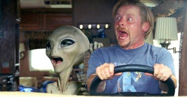 Видео с пришельцем