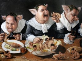 а ведь Булгаков объективно высмеивал и зажравшееся дворянство и тупорылых работяг  Мне нравится как первые и вторые постят из фильма фотки, с претензией друг на друга, тупых совков и зажравшихся олигархов :)
Впрочем к чему это я такой пост чуть не испортил, нет, ну всё таки кидану маслица в огонёк ;)