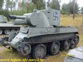 Финны умудрились даже на БТ-7 114-миллиметровую шайтанку примастырить.