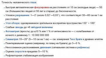 "...Глаз человека очень не совершенен..." 
Согласен, что глаз глазу рознь, но глаз здорового человека - это верх совершенства!