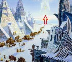 нормально. его картины я уже видел на ютубе используют. мне около половины нравится. 
да пусть рисует что хочет.
лично мне как разбирающемуся приятно использование славянской символики в его картинах. красной стрелкой указан на картине древний Славяно-Арийский Символ Расы.