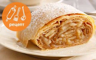 это Яблочный Штрудель для Ленивых ?
Может всё таки Яблоки надо было внутрь запихнуть, тем более слоёное Тесто разворачивается на слои !