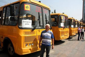 31.07.2016 Тамбовская область передала 48 новых автобусов школам