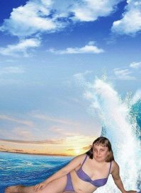 Да, просто Боги фотошопа, сумевшие подняться над простыми смертными, овладев аж 4 (четырьмя, Карл!) функциями: разделение слоев, выделение по контуру, вырезание и вставка!
Преклоняюсь!
А вот тут мало того, что Бог, так еще и Богиню изобразил: