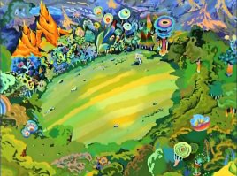 Эх, молодёжь... Ничего то вы не знаете ) А в СССР даже любой ребёнок вам бы рассказал, что это за хитрый круг с крутящейся крышкой в джунглях ;)