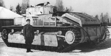 Советский  средний танк Т-28 об. 1938 года с 76,2мм орудием Л-10