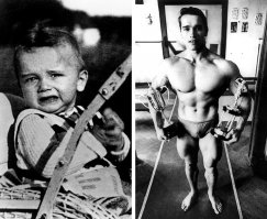 На невского в молодости очень похожь. Только вот Александр по круче будет - без применения препаратов раскачался, не то что Арни...