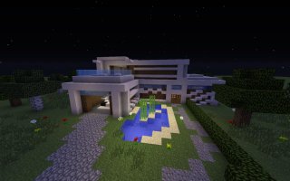 Половина ... беее !
Дяди не наигрались в  Майнкрафт, н реальных  то домах так не наблатыкаешся в  дизайне ...