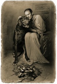 Фёдор Добронравов в образе Понтия Пилата (фотоиллюстрации к книге "Мастер и Маргарита").