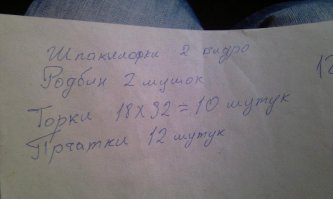 Работал когда-то в строймаге, вот с такими заявками приходили снабженцы)))