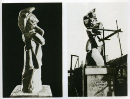 Это вы еще памятник Бакунину не видели. Простояло ЭТО недолго. Зацените ))