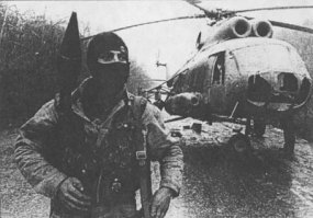 Погибли все.

14 декабря 1994 боевая потеря вертолета Ми-8Т №27 325-го овп (в/ч 62978, Егорлыкская). Пара Ми-8 п/п-к Лесков - к-н Мальков, под прикрытием пары Ми-24В, выполняла задание по доставке груза продовольствия передовой колонне войск. Около н.п. Новый Шатой вертолет был обстрелян с нескольких направлений огнем стрелкового оружия и произвел вынужденную посадку на дорогу в занятом противником районе. Экипаж вступил в бой с окружившими подбитую машину боевиками, в результате перестрелки командир эскадрильи п/п-к Лесков Николай Александрович (похоронен в Новочеркасске 18.12.94) и штурман эскадрильи к-н Шаплыгин Олег Юрьевич (Борисоглебское ВВАУЛ-87, похоронен в Ростове 17.12.94) погибли на месте, а раненый борттехник л-т Девятков Сергей Александрович (Кировское ВАТУ-90, похоронен в Екатеринбурге) попал в плен и позже был убит. 

***

Из другого источника.

Командующий авиацией Сухопутных войск генерал-полковник авиации Виталий Егорович Павлов: "14 декабря 1994 года при выполнении боевой задачи по обеспечению боевых действий 76-й воздушно-десантной дивизии произошло боевая потеря вертолёта Ми-8Т авиации СКВО, пилотируемого экипажем в составе подполковника Лескова Н.А., лётчика-штурмана капитана Шаплыгина О.Ю. и бортового техника старшего лейтенанта Девяткова С.А.."3

Из описания боя: "В тот день его [подполковника Н.А. Лескова] экипаж выполнял задачу по перевозке сухих пайков для личного состава 76-й воздушно-десантной дивизии. На аэродроме в Беслане вертолет Ми-8Т был полностью загружен продуктами питания и, поднявшись в воздух, взял курс на Самашки, где находились десантники. Транспортный вертолёт сопровождали две боевые винтокрылые машины Ми-24, одной из которых управлял офицер Лактионов."4

Командующий авиацией Сухопутных войск генерал-полковник авиации В.Е. Павлов: "При подходе к району боевых действий [между Самашками и н.п. Новый Шарой] 76-й ВДД вертолёт был обстрелян из стрелково-пушечного вооружения и гранатомётов. Вертолёт получил повреждения. Экипаж произвёл вынужденную посадку на территории противника (1,5 км от линии соприкосновения войск)."5

Из описания боя: "Командиру экипажа подполковнику Николаю Лескову перебило осколками левую руку и ногу. Бортовому технику старшему лейтенанту Сергею Девяткову оторвало левую ногу. Летчику-штурману капитану Олегу Шаплыгину. к счастью, повезло - ни царапины. Осколками был повреждён двигатель и система управления вертолёта, который, завалившись на бок, стал падать на землю. Но экипажу всё же удалось посадить его на асфальтированную дорогу, пролегающую через лес."6

На земле

Из описания боя: "Шаплыгин, вытащив командира из кабины, перетянул жгутом его раненую ногу. Девятков, потеряв сознание, лежал в салоне. И тут послышались выстрелы. Лётчики, заняв круговую оборону, стали отбиваться, но силы были слишком неравными.
- Где же Лактионов? - недоуменно смотрел в небо Лесков.
Тем временем экипажи двух боевых вертолётов Ми-24, в распоряжении которых были пулемёты, неуправляемые ракеты и прочее вооружение, поспешно развернулись и ушли в сторону Беслана, бросив товарищей в беде."7

Подполковник Сергей Заикин из 325 овп: "Они продержались минут пятнадцать. Шаплыгину снайпер попал в правый глаз, а раненого Лескова боевики добили."8

Из описания: "Едва она [машина] успела коснуться земли, как к ней примчались вооруженные до зубов люди, а также представители международного Красного Креста и иностранные журналисты. На глазах у последних, под стрекот кинокамеры раненого [Девяткова] начали избивать ногами и таким вот "оригинальным" способом затолкали на носилки."9

Судьба ст.лейтенанта Сергея Александровича Девяткова

бортовой техник ст.лейтенант Сергей Александрович Девятков
Из рассказа матери Сергея: "14 декабря 1994 года при выполнении боевой задачи был сбит вертолет Ми-8, на котором бортмехаником был наш сын. Командир экипажа и лётчик-штурман погибли, а наш сын тяжело ранен и переправлен в больницу Ачхой-Мартана, где ему была сделана операция - ампутация правой нижней конечности до уровня верхней трети бедра. На следующий день он был перевезён в госпиталь г. Грозного, где и скончался от полученной травмы. Самое страшное в этой трагедии ещё одно предательство. Вы думаете, что нам, родителям, сообщил кто-либо об этом, да ни за что. О ранении сына мы узнали от приятелей совершенно из другого города, т.к. сами не всегда смотрели телевизор и слушали радио, большое спасибо материнское журналистам, передавшим все подробности о гибели сына на телевидении и радио. Что стоило добраться до штабов, чтобы хоть что-либо узнать конкретнее. В части сына нам ответили, что "ст. лейтенант С. Девятков "сидит" в Моздоке", хотя со времени трагедии прошло 4-5 дней. Я бы поняла, что мы далеко от них, но ведь там, рядом с ними, находилась его жена, но её тоже никто не нашел нужным поставить в известность.

Мы сами дозвонились до лечащего врача из Ачхой-Мартана, где была сделана операция, и до госпиталя г. Грозного, где нам сообщили о том, что "наш сын умер и его труп находится в морге". Всей этой информацией мы обеспечили руководство Сергея. Дальше потянулись часы, дни и ночи ожиданий, просьбы, требования доставить труп. Нервы на пределе. На имя Президента, Грачева, на имя командующего авиацией объединенной группы войск Павлова отправлены множественные телеграммы, телефонные звонки в Думу С. Юшенкову.

Спустя несколько дней после смерти по линии связи генерал-майор Иванников В.П. нам сообщил, что сын наш, к счастью, оказался жив, но следы его из госпиталя затерялись. Опять крутится колесо - где же он? И снова междугородние звонки, телеграммы. Тогда же мы и узнали, что из себя представляет "известный миротворец" С. Ковалев, отсиживавшийся в дудаевских бункерах. На просьбу военных посодействовать в розыске С. Девяткова он ответил, что, "де мол, русские бьют чеченцев, а я ещё и должен помогать им кого-то искать". Бог ему судья, если он есть на самом деле. Для поиска были подключены все силы (так, по крайней мере, нас заверили). Сами же мы ежедневно обзванивали все госпиталя, управления КК и КП российского, международного, но увы... никаких следов.

А ларчик открывался просто. Следы были и их было более, чем достаточно, но ими, видимо, никто не хотел себя обременять, так: 19, 27.12.94 г. - переговоры по телефону бывшего прокурора Чечни У. Имаева с генералами, с С. Юшенковым о том, что необходимо вывезти труп С. Девяткова и еще одного тяжелобольного офицера (это из записок журналиста, которые он передал в Комитет Солдатских Матерей). Кроме того, санитарки морга сами неоднократно звонили в Моздок. Был анонимный звонок к нам из Пятигорска, в ответ на нашу просьбу оказать помощь в поисках сына. Откликнулась женщина-беженка, которая подтвердила смерть Сергея, а об этом ей поведал шофер, которые перевозил Сергея из Ачхой-Мартана - "парень, которого я вчера привез, умер сегодня утром".

А поиск продолжается. Только 20.01.95 г. среди ночи раздался звонок генерал-полковника Павлова, который сообщил нам, что "сын наш кремирован". Муж на это сообщение соответственно попросил "доставить нам всё то, что осталось" после кремации в соответственно оформленном виде, на что Павлов ответил, что "весной приедешь и наметешь сколько будет угодно".

После такого сообщения мы с дочерью выехали в станицу Егорлыкская, по месту службы сына, где нам сказали, что "предпринимаются попытки для доставки останков трупа".

Из справки: В морге 1 горбольницы длительное время находилось большое количество трупов (порядка 600) как с той, так и другой сторон. С 3.05.95 года морг под контролем российских войск. Вывезти трупы не представлялось возможным: здание морга было заминировано, дабы избежать надругательств!!! над трупами."10 10 января в морг попал снаряд и находившиеся там тела сгорели. Сергей похоронен на Широкореченском кладбище в г. Екатеринбурге.