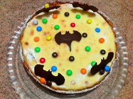 а это моё творение - чизкейк Нью-Йорк)) для мальчика и для девочки))