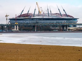 Знакомьтесь, салаги - Зенит-Арена, Санкт-Петербург! 620 миллионов долларов на сегодняшний день! И это далеко не предел! 17 августа 2016 года правительство Санкт-Петербурга приняло решение о выделении средств на стадиона «Зенит-Арена» за счет урезания средств, выделенных на строительство школ, детских садов и других социальных объектов. Как следует из постановления, финансирование строительства многих школ будет сокращено более чем в два раза. Кроме того, на строительство стадиона будет направлено 88 млн рублей, выделенных на строительство жилого дома в Колпино.