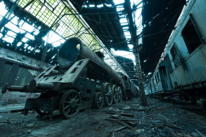 Кладбище поездов в Будапеште