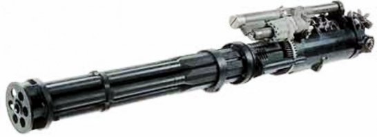 "орудие Гатлинга, подобно другим многоствольным системам, постепенно вышло из употребления." -да правда что ли?