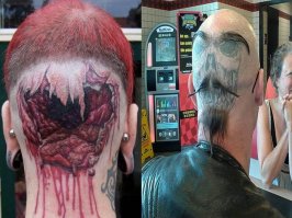 Ну, у мужика ещё не самый худший вариант ))).
Лучше уж с венком лавровым, чем с: