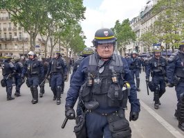 Во Франции есть нормальный полицейский спецназ, разогнали бы одичавших "беженцев" в лёд. Здесь же на фотках какие то лохи в рубашках. Один только в бронике, да и то не со всеми обвесами.