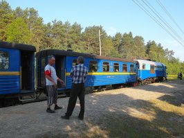 Это музей в горах. На Украине и действующие узкоколейки есть.