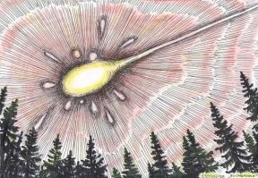 Вы под водой и смотрите наверх - а там вертолет!