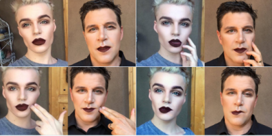 Ну да, если у тебя СЫН играет с косметикой, лучшее, что отец может сделать, так это тоже накраситься!