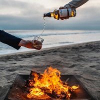 Вискарь на природе это хорошо. А вот что бывает, если оставить недопить перед сном вискарь с колой...Ночные бабочки тоже любят бухать...