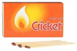Cricket спички и так есть! "Swedish match"- "шведские спички".