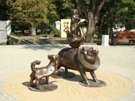 Памятник Чеховской Каштанке, г. Таганрог