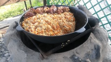 Начало мая,готовил на огне))