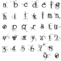 Вообще-то, подобные штуки называются "буквицы" - результат древнего славянского искусства изображения заглавных букв. Так оформлены все русские летописи. Даже существовали специальные художники-миниатюристы, специализировавшиеся на сотворении этих маленьких шедевров. Да и западные средневековые манускрипты оформлены, пожалуй, покруче, чем вышеприведённое творчество.  Что удивительного нашёл автор поста в обычной стилизации?