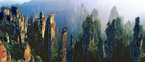 Нее,  в Китае снимали, там горы так и называются "Аватар"